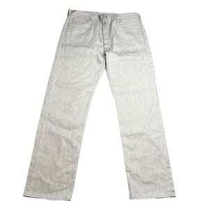 Levi's 501 Mens 38x34 Original Fit Silver Grey Denim Jeans Button Fly 00501-1403